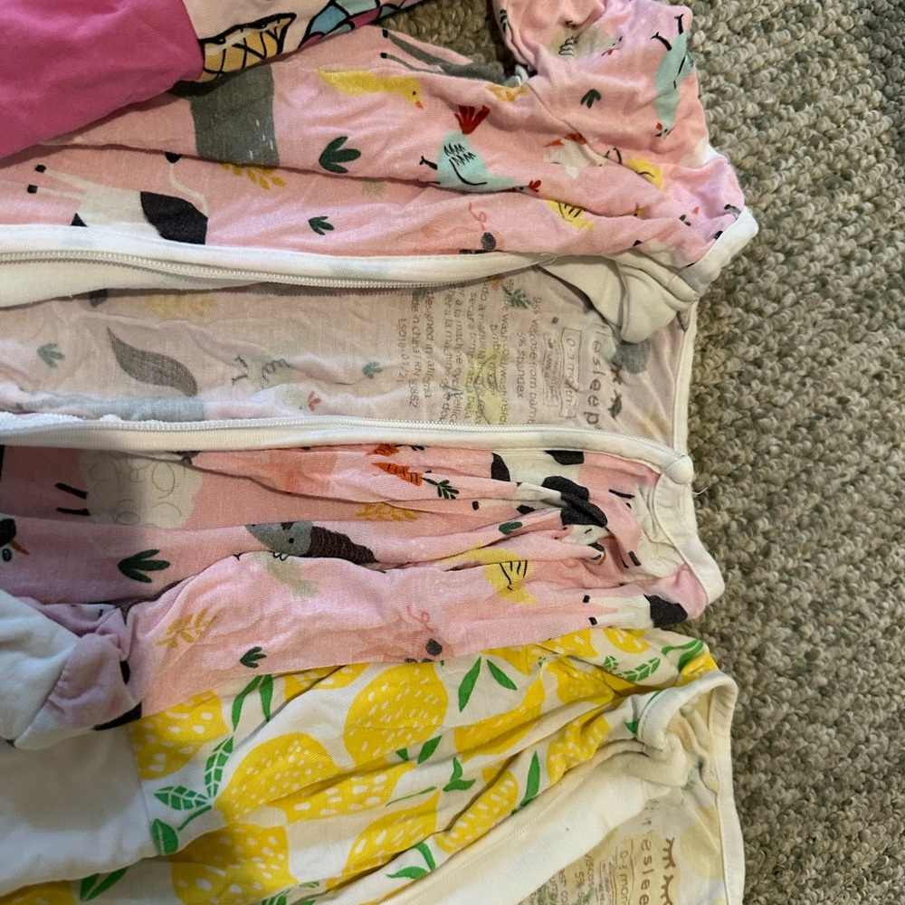 Like new — Little Sleepies Kids Pajamas - set of 4, size 0-3mos - Picture 3 of 5